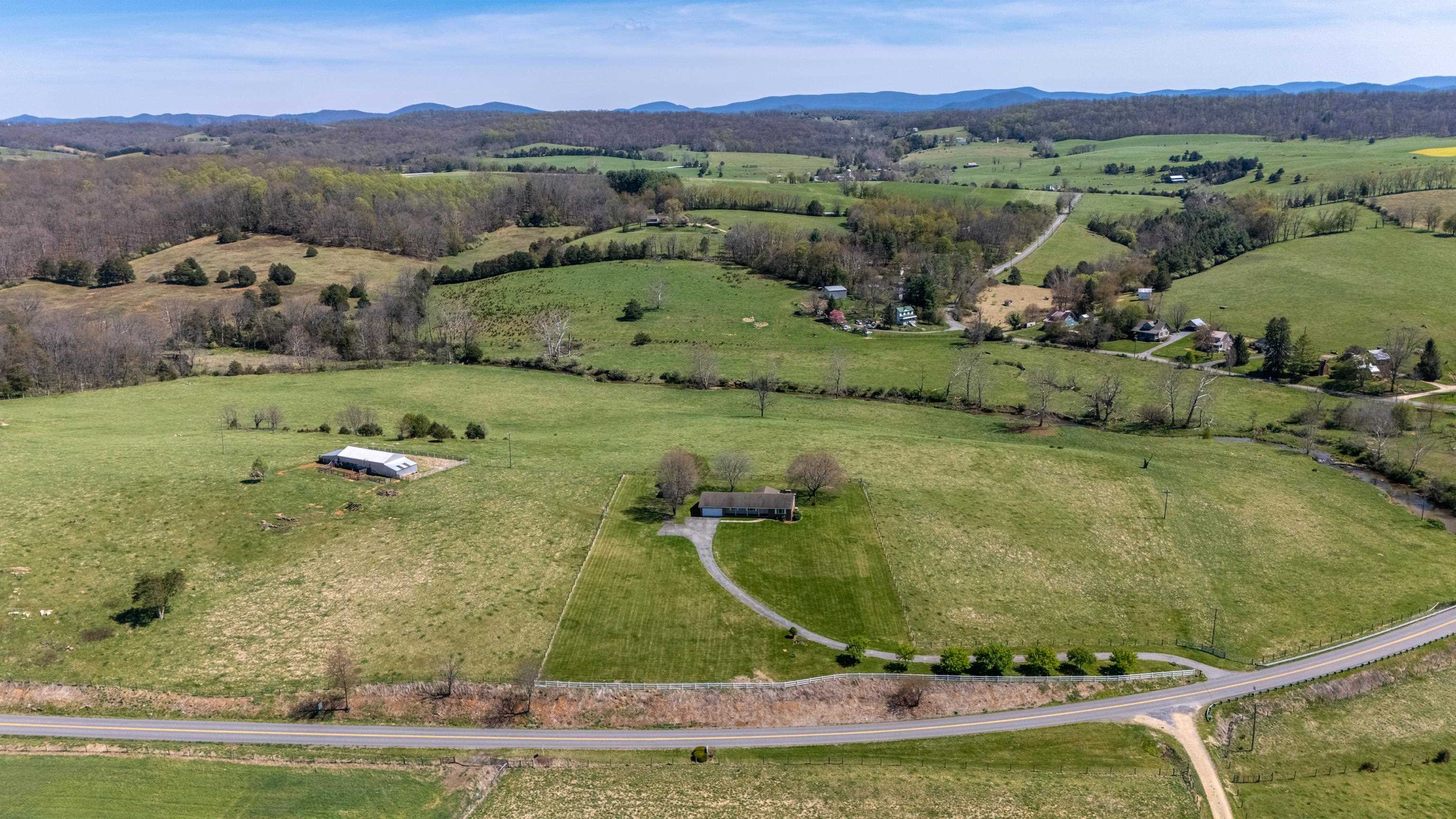2834 Brownsburg Turnpike Raphine, VA 24472 - Photo 68 of 69 an aerial view of a residential houses with outdoor space
