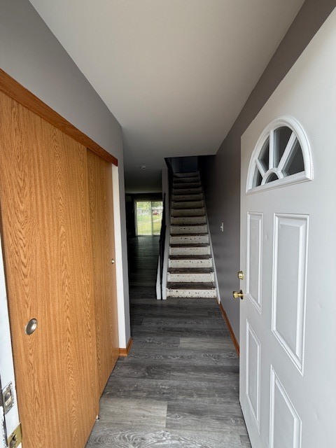 1351 Monomoy Street, Unit D Aurora, IL 60506 - Photo 2 of 14 a view of entryway and hall with wooden floor