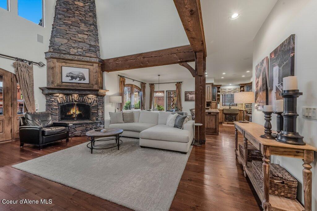6078 Quartzite Lane Coeur D'Alene, ID 83814 - Photo 4 of 83 Great Room with Soaring Ceilings