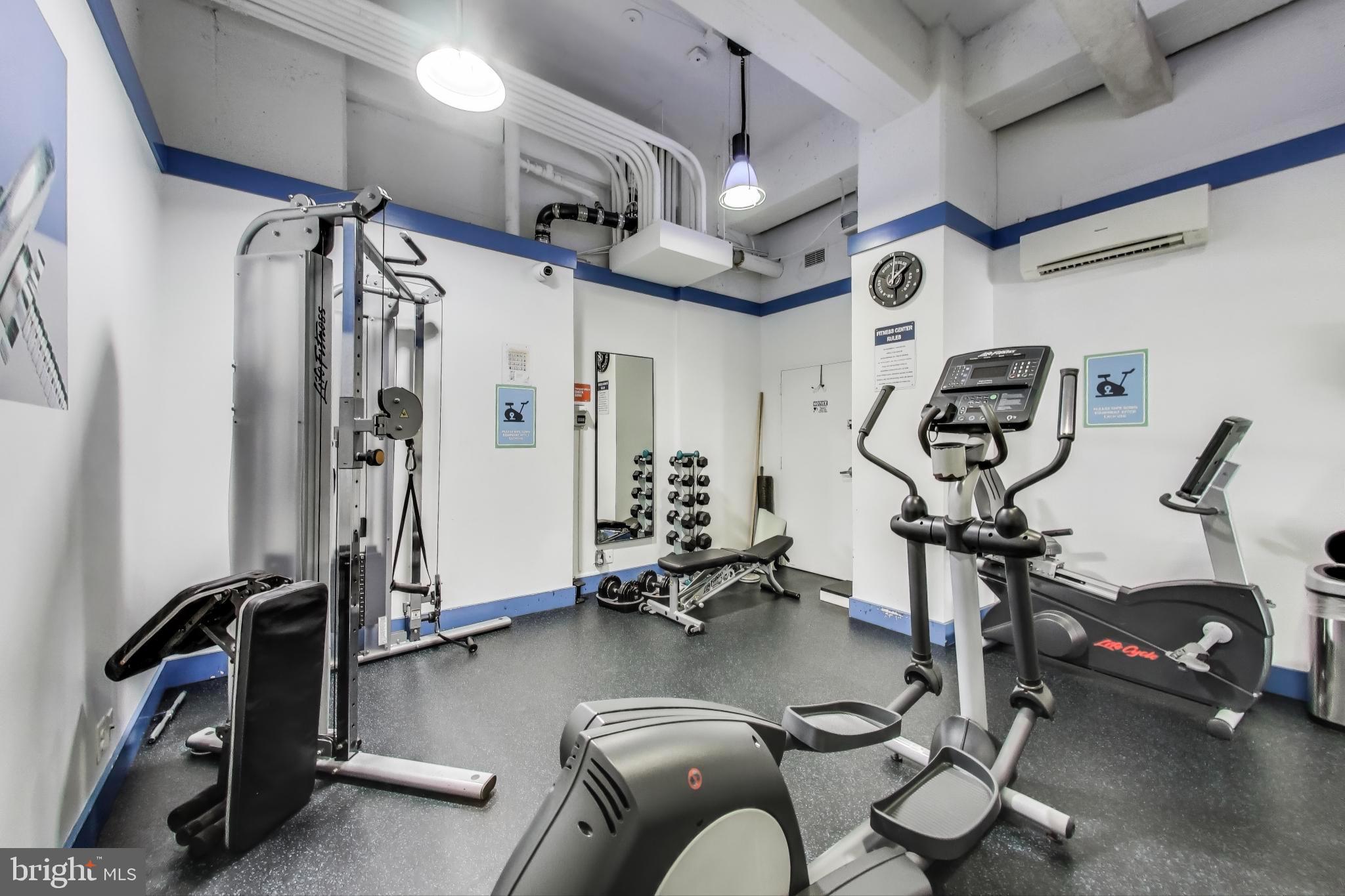 1435 4th Street Southwest, Unit B609 Washington, DC 20024 - Photo 21 of 28 a room with gym equipment
