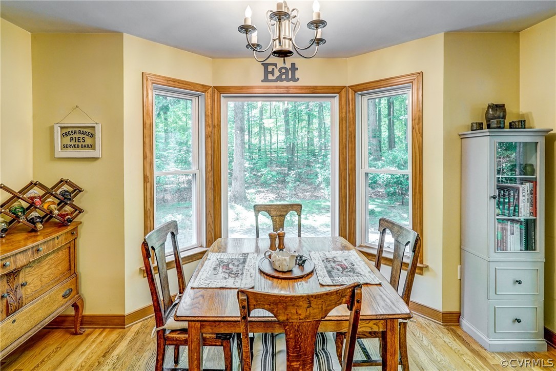 135 Rolling Path Road Louisa, VA 23093 - Photo 8 of 43 a view of a dining room with furniture window and outside view