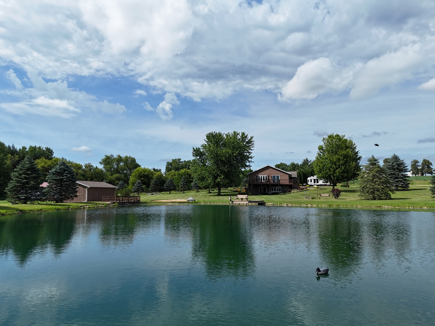 5782 North Brown Road Dakota, IL 61018 - Photo 15 of 49 a view of lake with green space