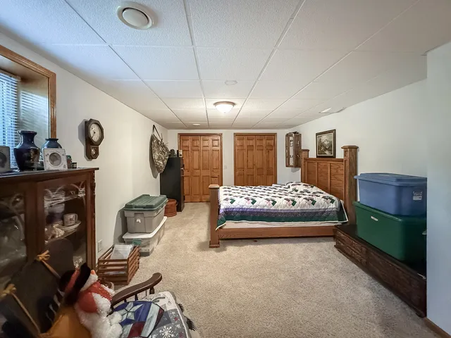 an aerial view of a residential houses with outdoor space