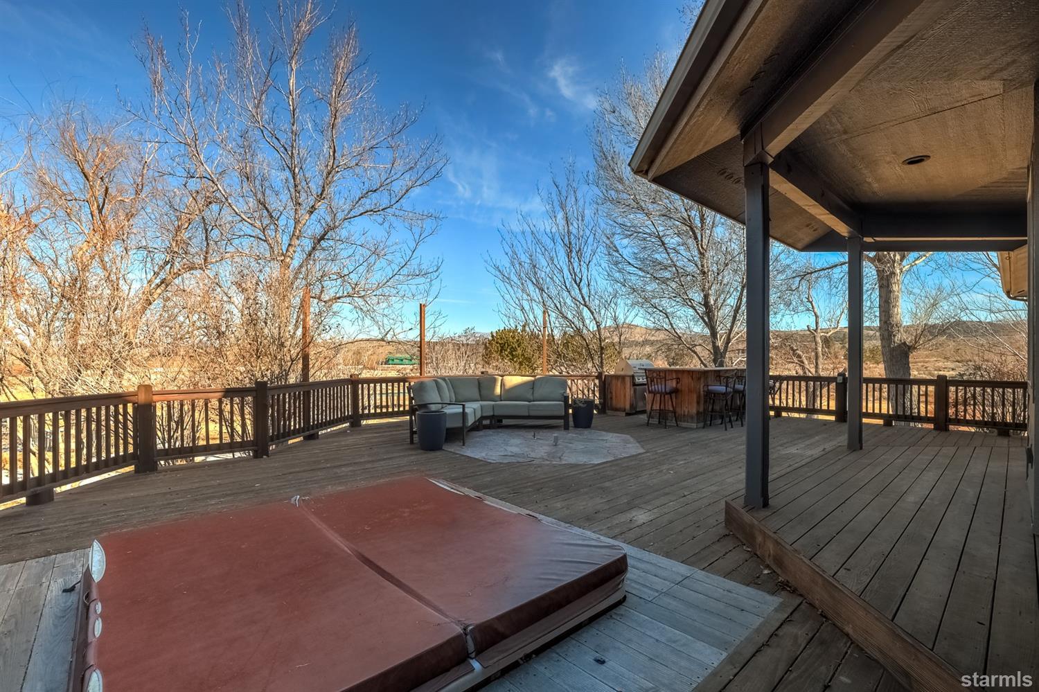 420 River Ranch Road Woodfords, CA 96120 - Photo 23 of 25 a view of a backyard with sitting area