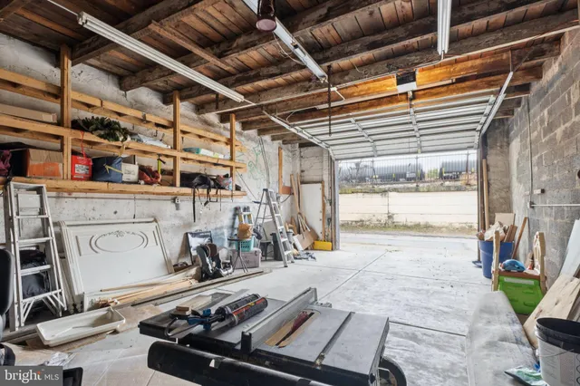 a view of storage and utility room