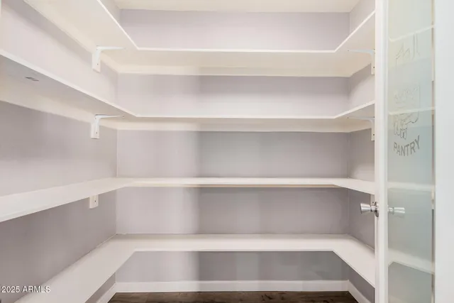 a view of a walk in closet