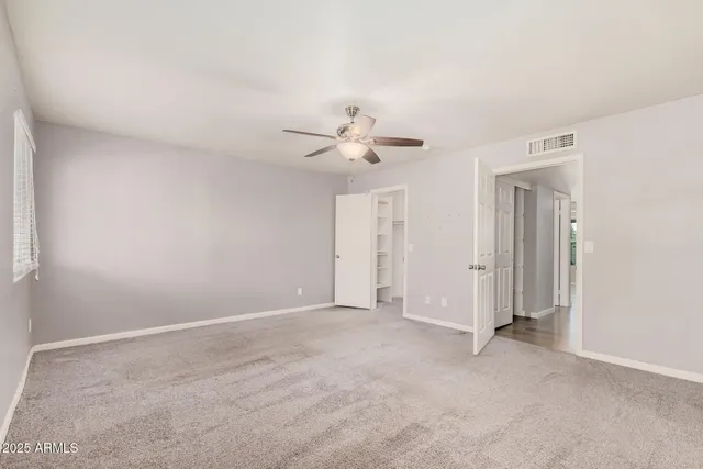 a view of an empty room