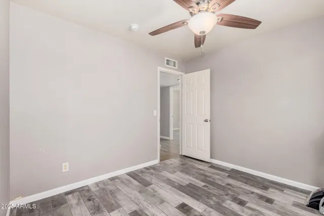 wooden floor in an empty room