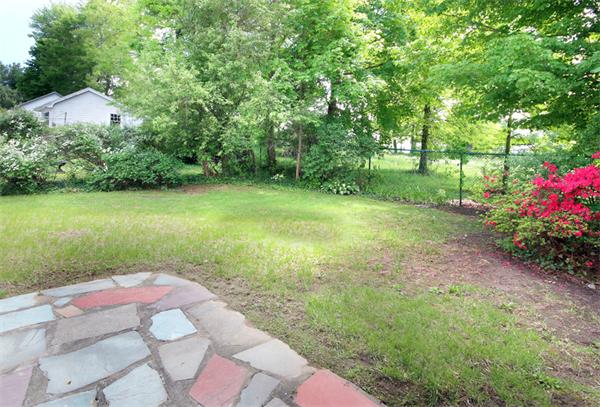 37 Bogandale Road Boston, MA 02132 - Photo 23 of 25 a view of a backyard with potted plants and large trees