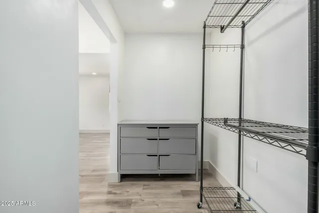 a view of walk in closet