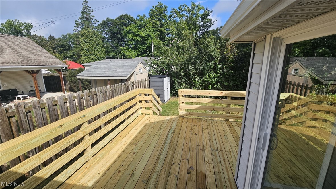266 Rustic Rook Road Chippewa Lake, OH 44215 - Photo 28 of 31 Deck featuring a shed