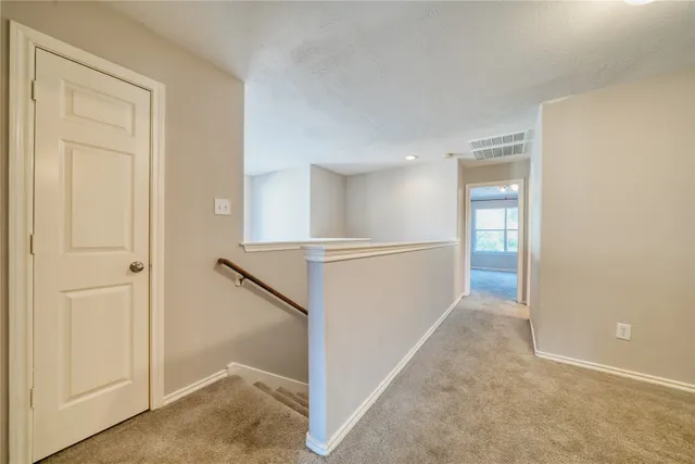 an empty room with closet