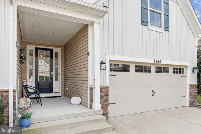 a view of house and front door