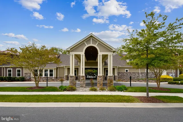 a view of a building with a garden