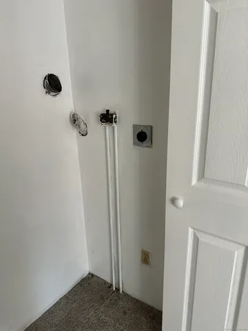 a view of a bathroom with a shower