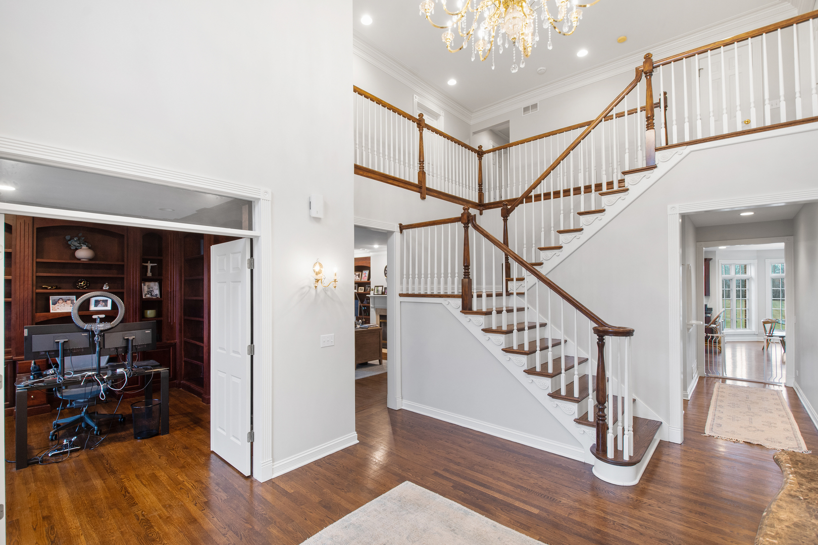 1830 Telegraph Road Lake Forest, IL 60045 - Photo 3 of 33 a view of entryway and hall with wooden floor