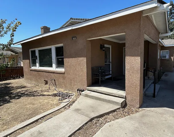 a front view of a house