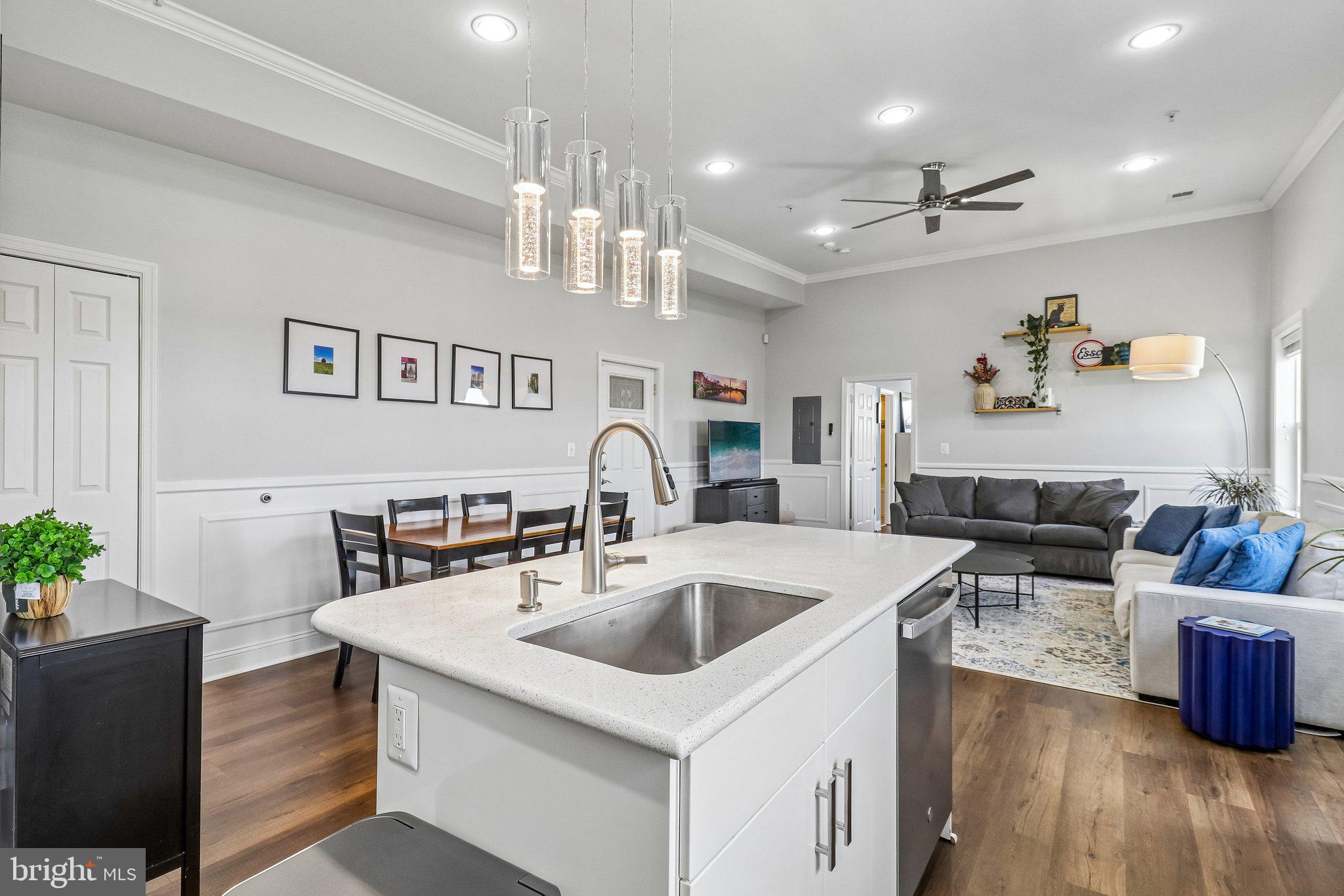 233 S Street Northeast, Unit 5 Washington, DC 20002 - Photo 5 of 41 Modern elegance in open living space.