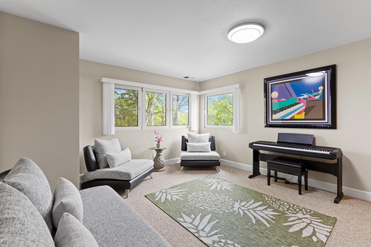 1222 Fruitvale Road Lincoln, CA 95648 - Photo 51 of 90 a living room with furniture a rug and a large window