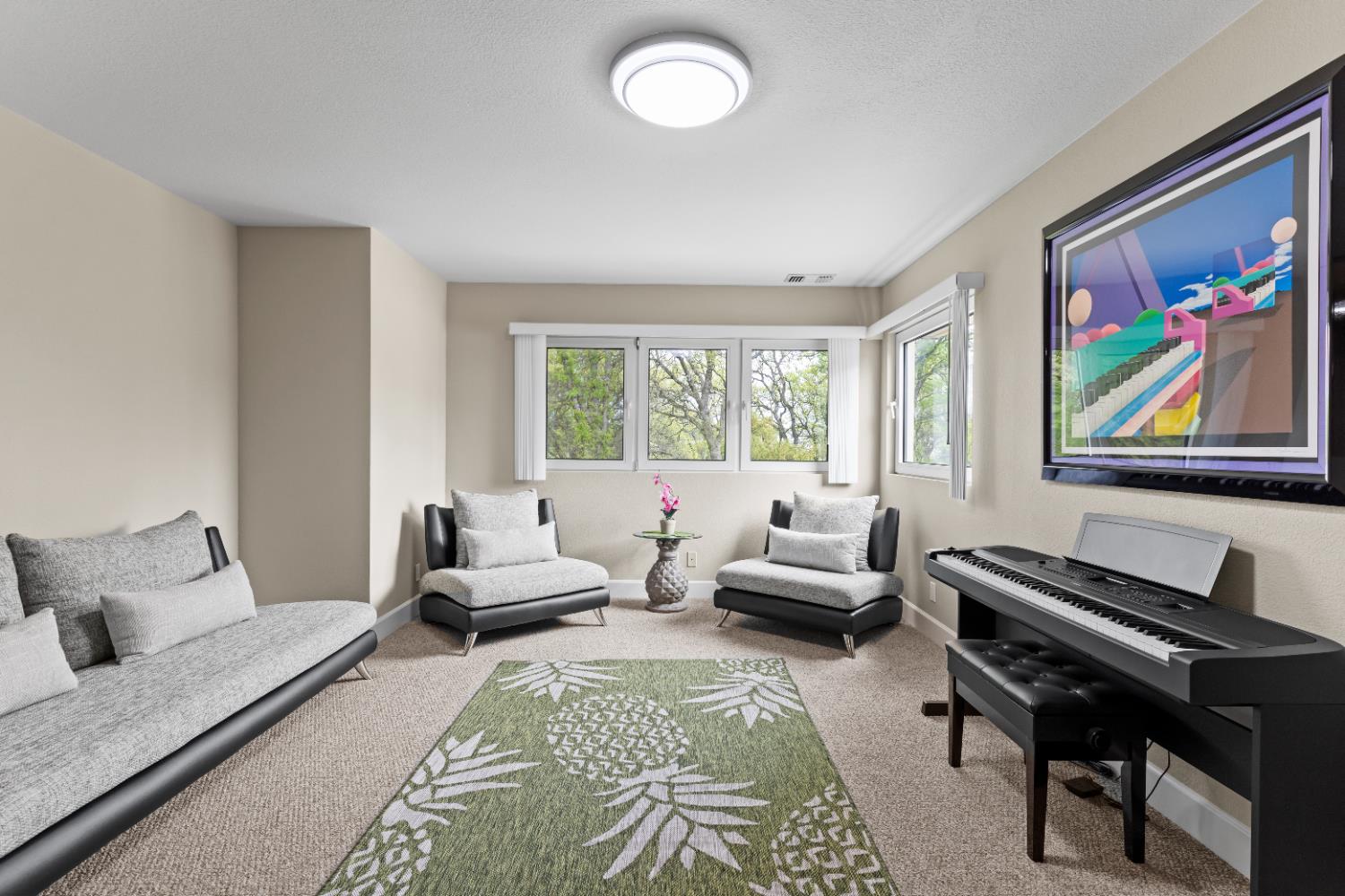 1222 Fruitvale Road Lincoln, CA 95648 - Photo 52 of 90 a living room with furniture and a piano