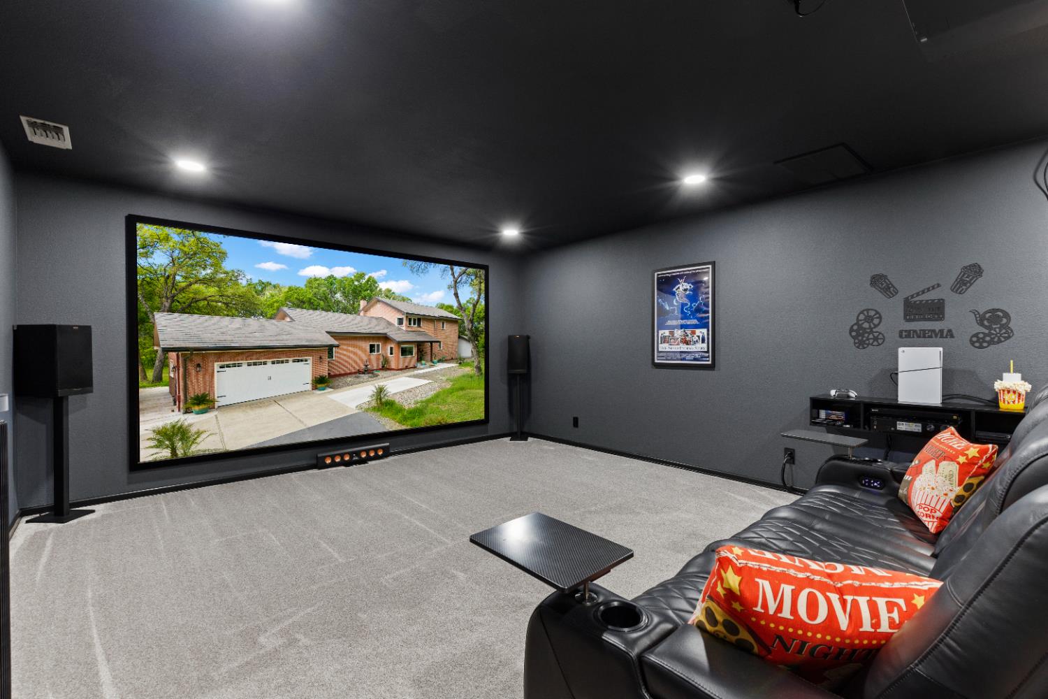 1222 Fruitvale Road Lincoln, CA 95648 - Photo 58 of 90 a living room with furniture and a flat screen tv