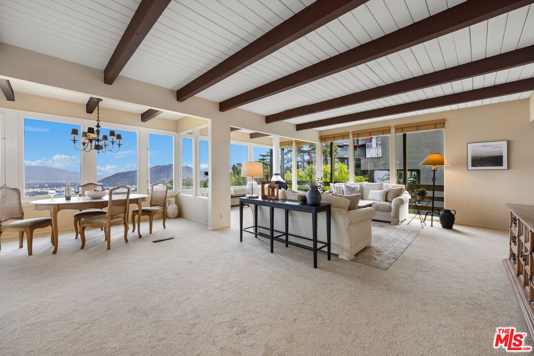 3230 Wrightwood Drive Studio City, CA 91604 - Photo 4 of 43 a living room with furniture and a large window