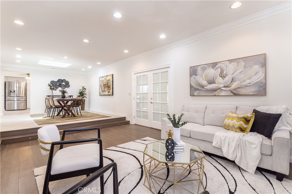 18308 Lahey Street Porter Ranch, CA 91326 - Photo 8 of 41 a living room with furniture and wooden floor