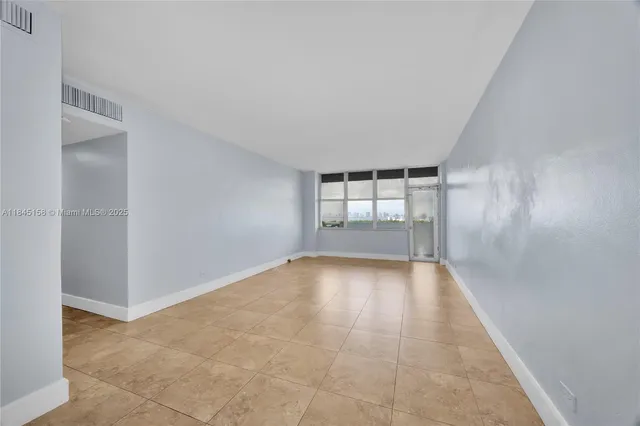 a view of an empty room