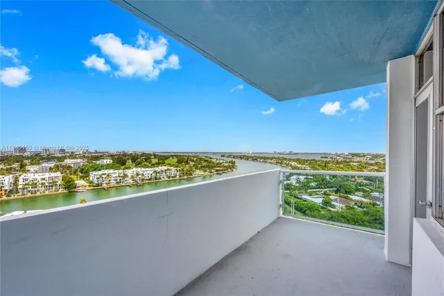 a view of a room with a ocean view