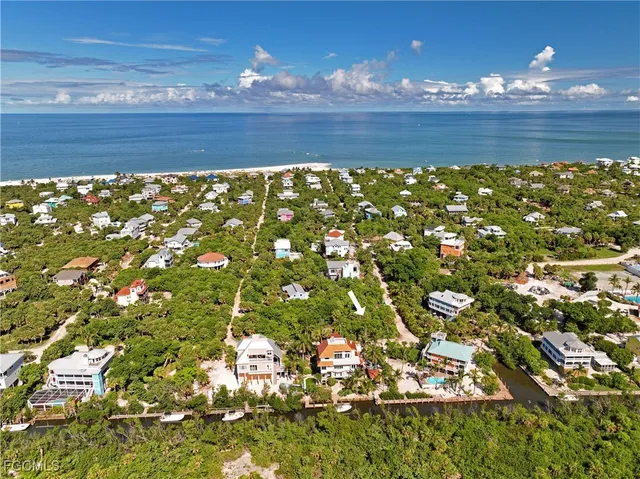 a view of an ocean and beach