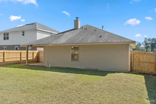 a bathroom with a sink and yard