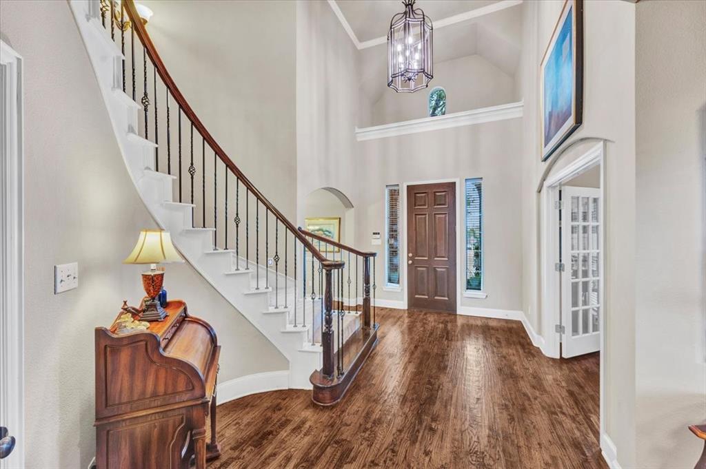 2015 Midhurst Drive Allen, TX 75013 - Photo 3 of 37 a view of entryway and hall with wooden floor