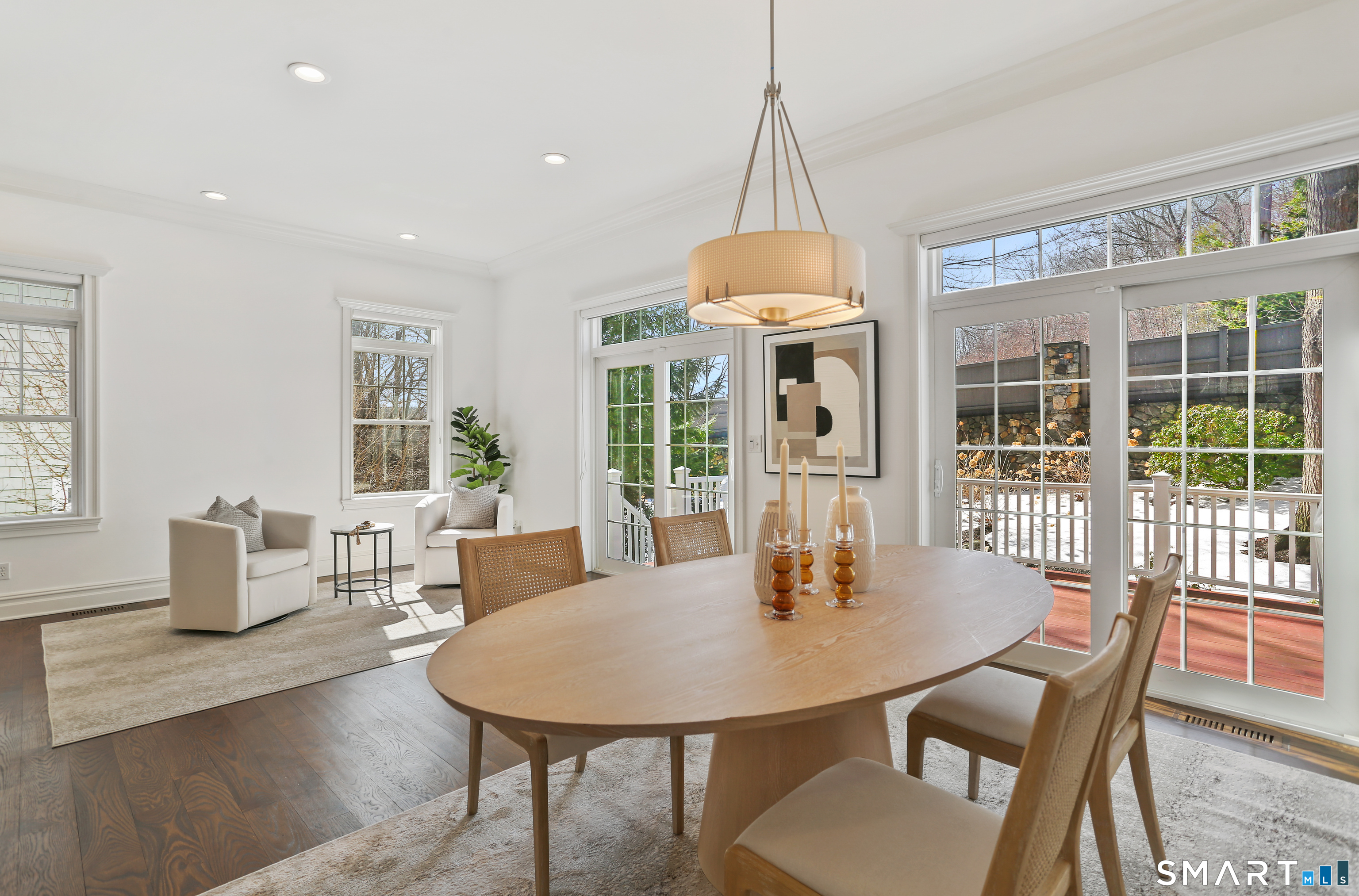 2 Trout Creek Road, Unit 2 Shelton, CT 06484 - Photo 12 of 38 Perfect dining area with large windows and access to the outdoor deck.
