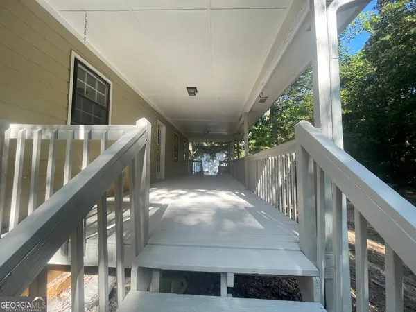 a view of outdoor space and trees