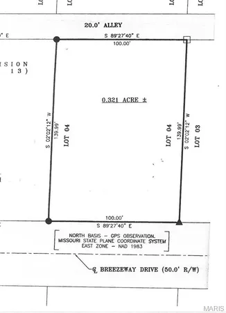 $19,500 | Lot 4 Breezeway Drive, Dexter, MO 63841
