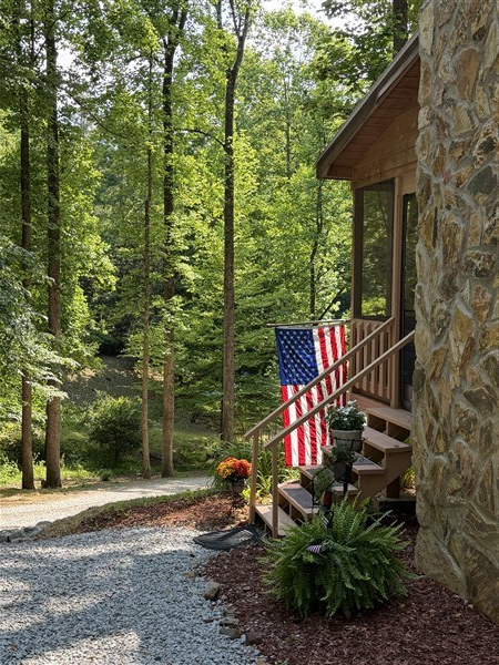 238 Trails End Road Blue Ridge, GA 30513 - Photo 3 of 32 a view of an outdoor space with a patio