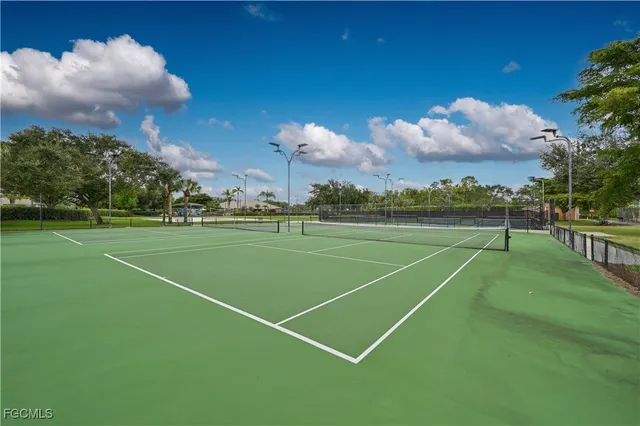 a view of a tennis court