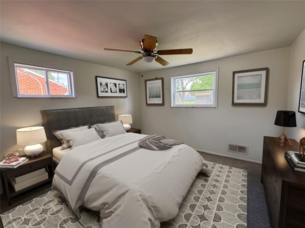 279 Olympic Road Pittsburgh, PA 15236 - Photo 18 of 25 a bedroom with bed and a window