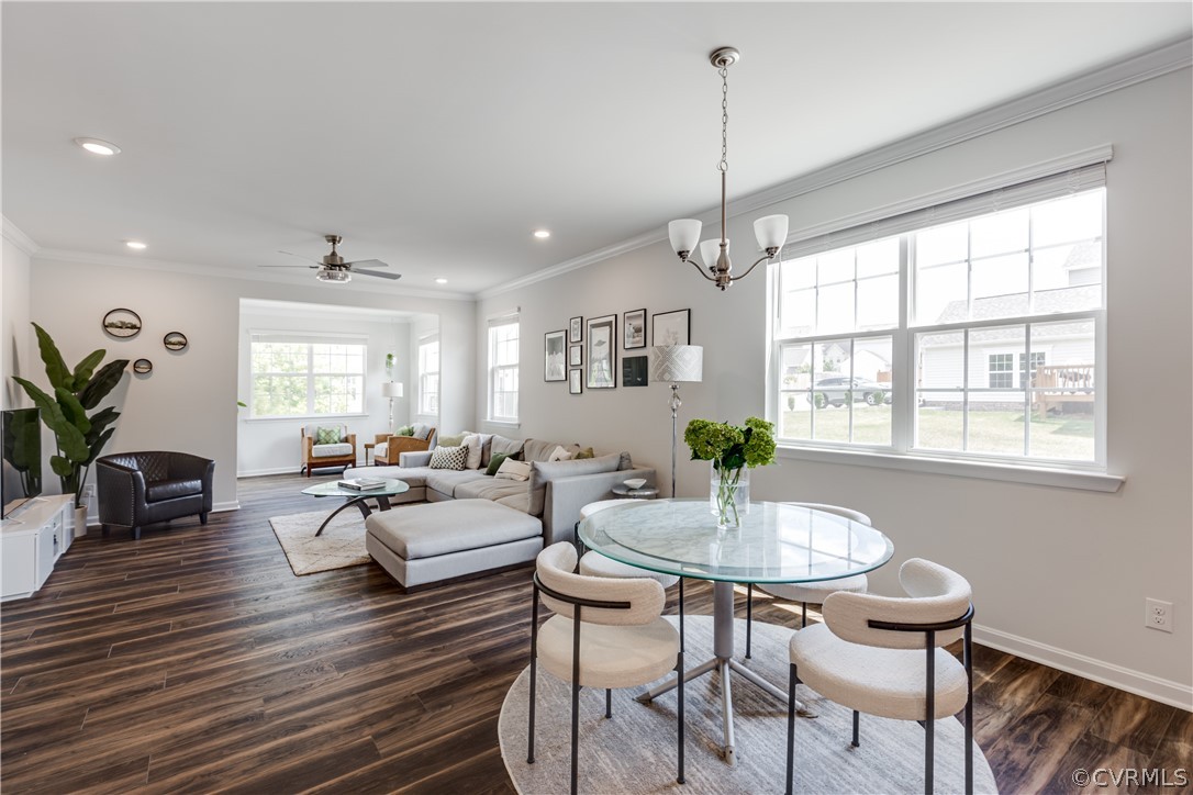 5649 Rohan Place Moseley, VA 23120 - Photo 15 of 48 CHANDELIER and LARGE WINDOWS illuminate the intima