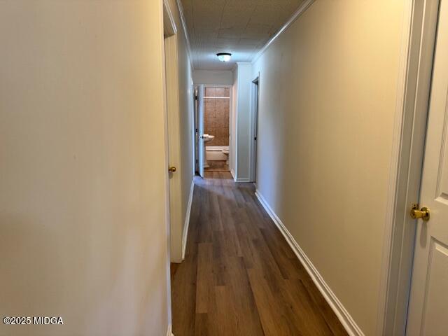 4912 Old Gordon Road Dry Branch, GA 31020 - Photo 15 of 32 a view of a hallway with wooden floor