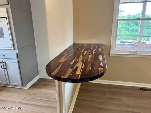 a view of a wooden floor