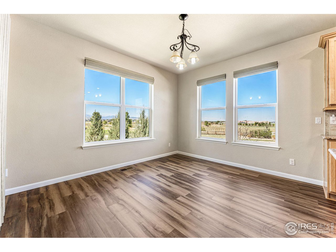 5101 Eagan Circle Longmont, CO 80503 - Photo 12 of 39 a view of an empty room with window and wooden floor