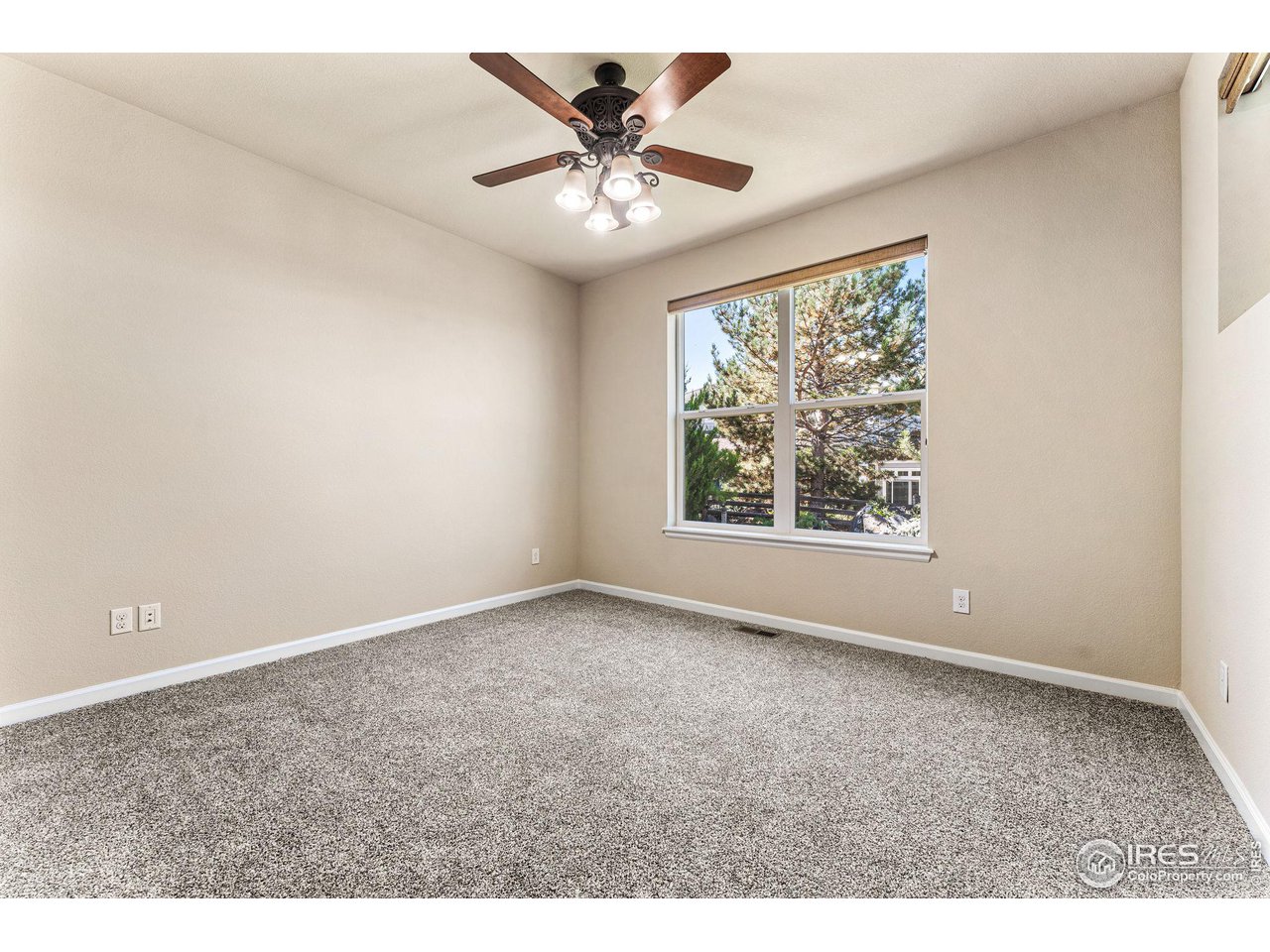 5101 Eagan Circle Longmont, CO 80503 - Photo 16 of 39 an empty room with windows and chandelier fan