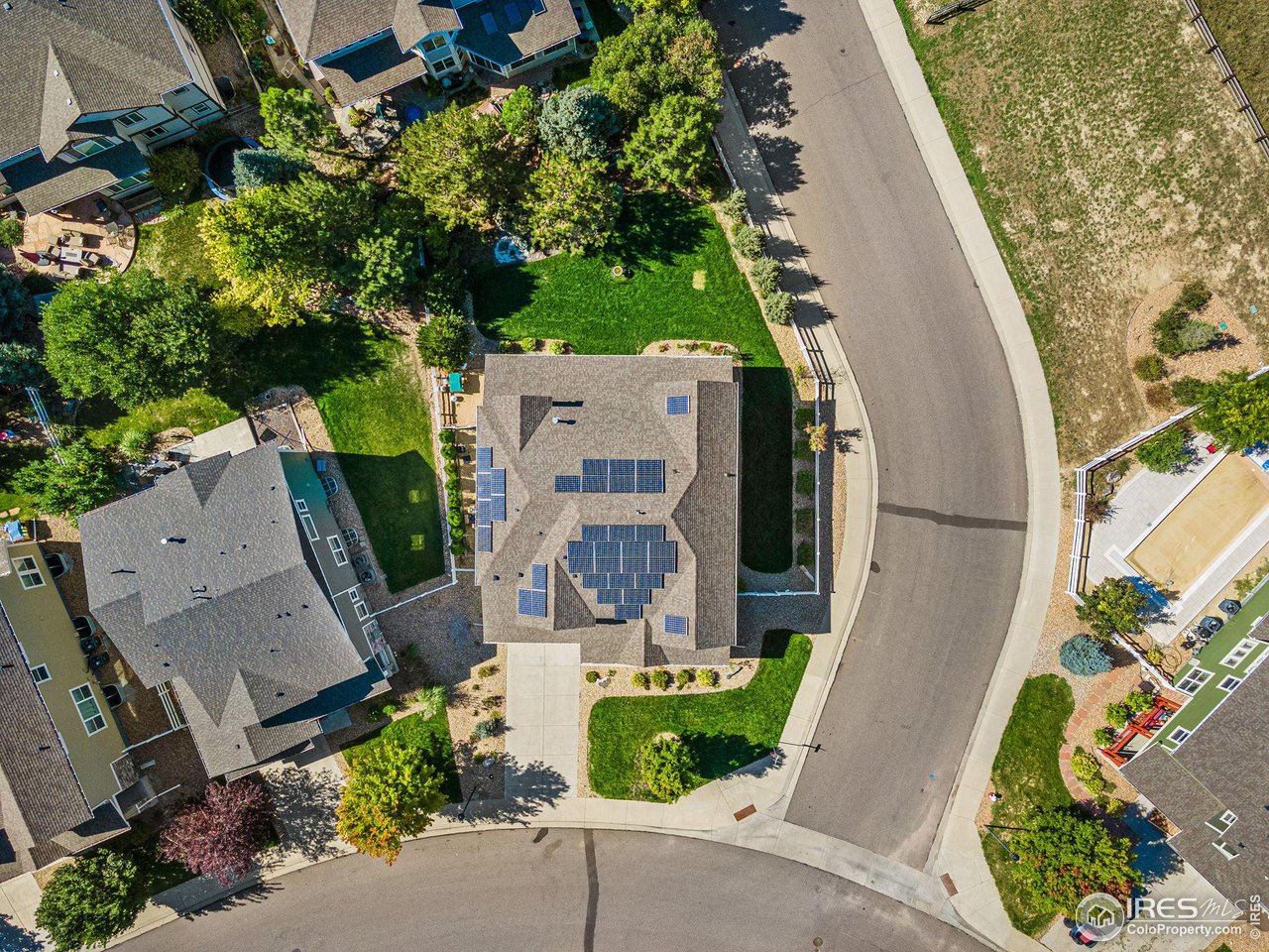 5101 Eagan Circle Longmont, CO 80503 - Photo 34 of 39 an aerial view of a house with outdoor space