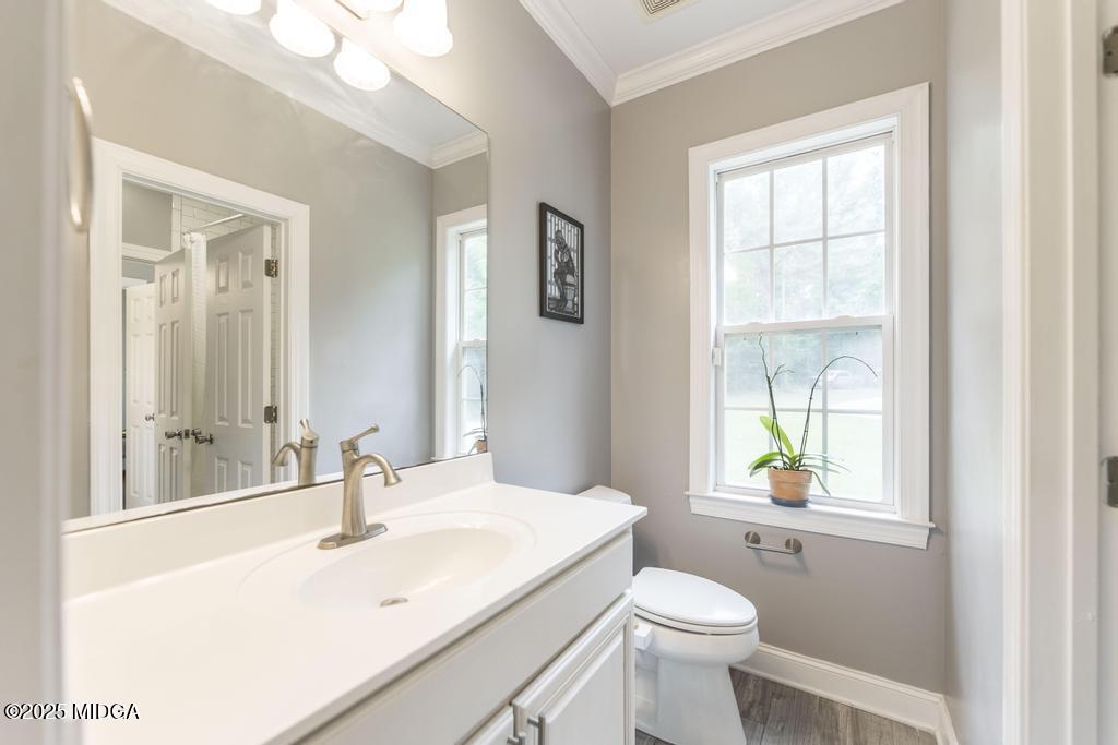 2489 Boxankle Road Forsyth, GA 31029 - Photo 26 of 68 a bathroom with a sink toilet and a window
