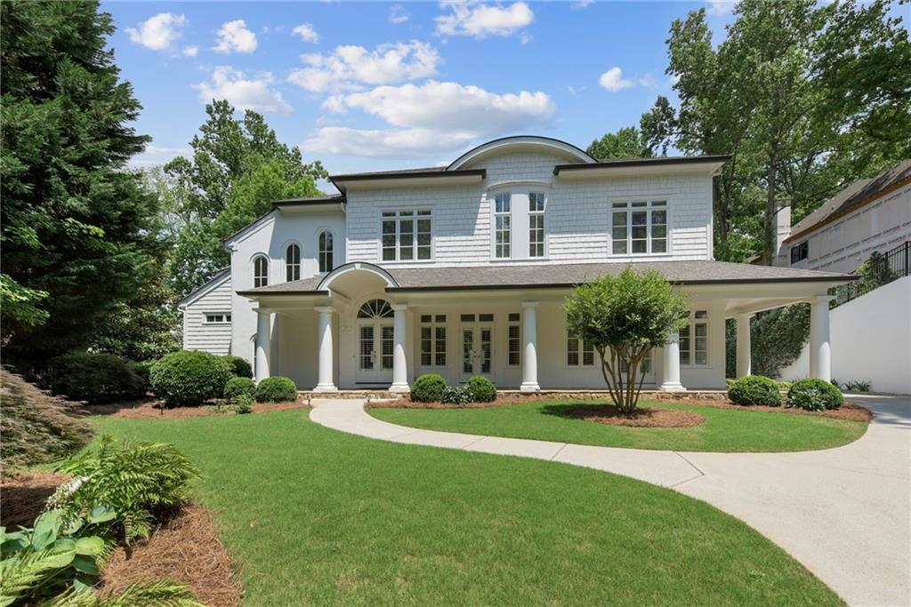 290 Pinecrest Road Northeast Atlanta, GA 30342 - Photo 1 of 1 Gorgeous European Home on Tranquil 1 Acre Level Lot with Beautiful Infinity Edge Pool