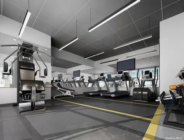 a view of parking garage with cars