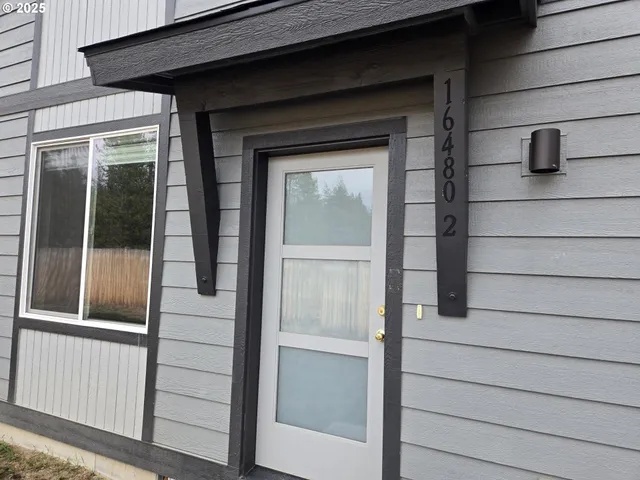 a view of front door