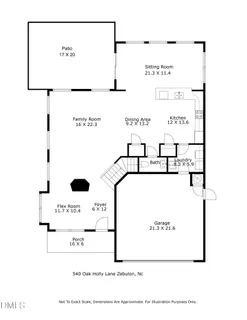 $384,900 | 540 Oak Holly Lane, Zebulon, NC 27597