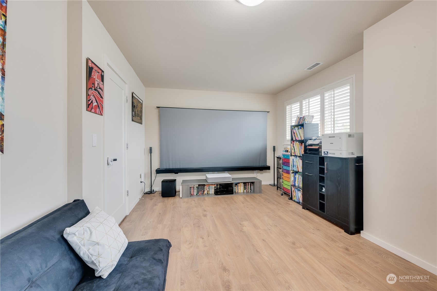 4016 171st Street Southeast Bothell, WA 98012 - Photo 31 of 39 a bedroom with furniture and flat screen tv